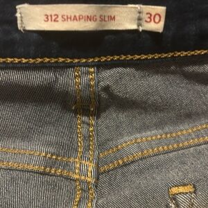 Levi's Dark Blue Jeans with Yellow Stitching